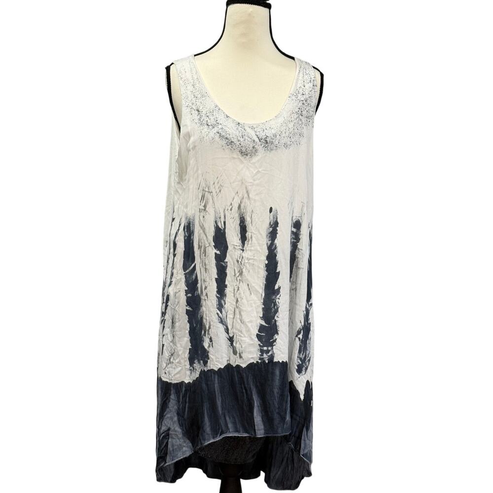 Impulse California Made in Italy Lagenlook Layered Sequin Viscose Dress Womens S